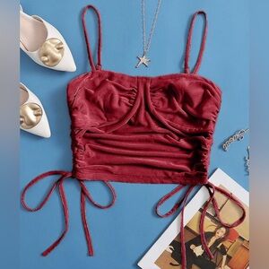 Red Elegant Women's Top XS